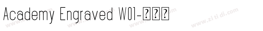Academy Engraved W01字体转换